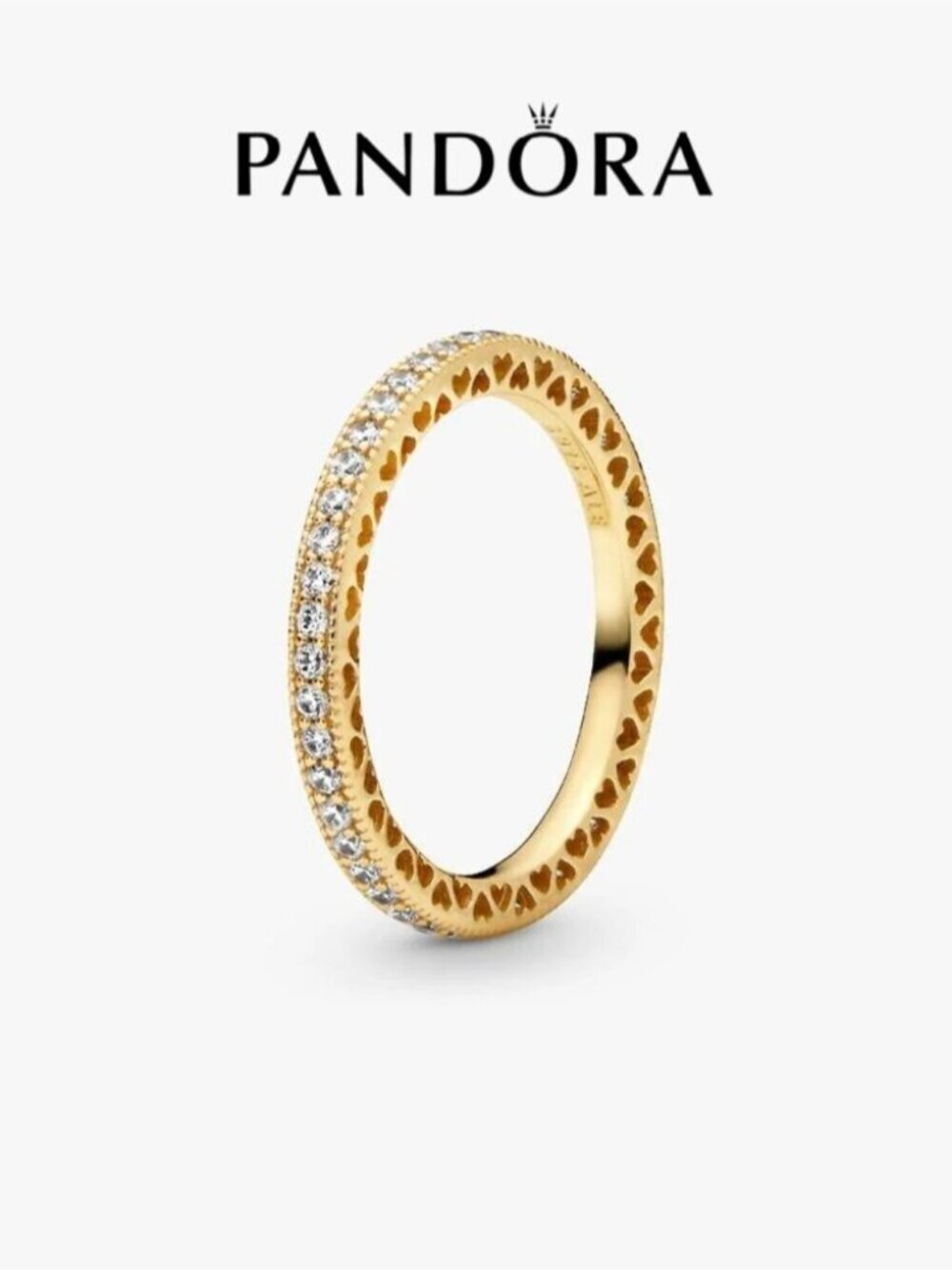 Pandora Sparkle & Hearts Ring